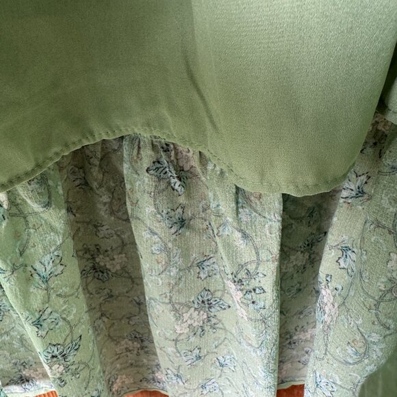 NWT Max Studio London Mint Green Bubble Sleeve Tiered Maxi Dress - Women's XL - Picture 13 of 16